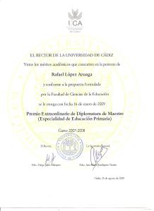 Premio Fin de Carrera Maestro